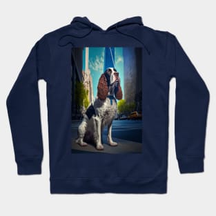 English Springer Spaniel Hittin' The Town Hoodie